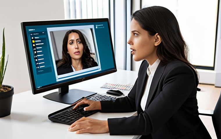 **

Prompt: *A sophisticated AI analyzes a woman's voice during a work meeting. The AI interface displays insights about her tone and communication style, helping her modulate her delivery. Focus on a modern, tech-driven office setting with a positive, empowering vibe. The woman is dressed professionally and engaged in the meeting. The AI feedback should be subtle but informative.*

**