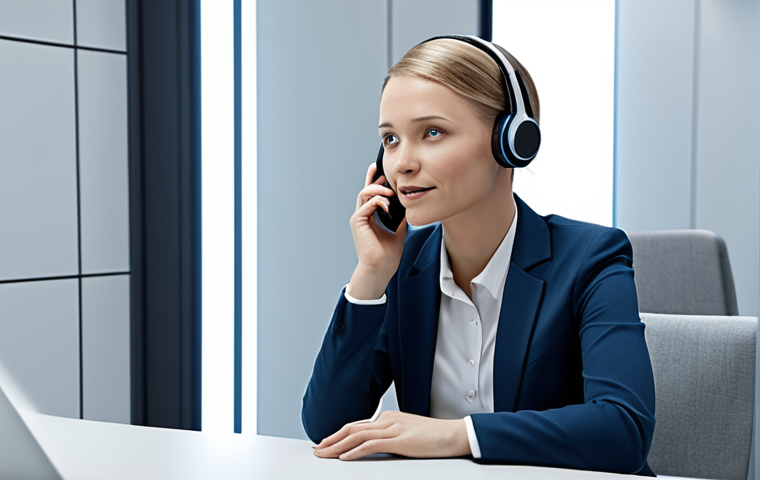 **

Prompt: "A futuristic customer service scenario, showing an AI analyzing a customer's emotional state during a phone call. The agent adapts their approach in real-time. Focus on a calm, helpful atmosphere."

**