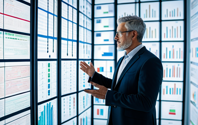 A thoughtful professional AI ethicist, fully clothed in a modest business suit, stands in a modern, brightly lit research lab. They are looking at a translucent holographic display showing abstract data patterns representing human emotions and ethical guidelines. The scene emphasizes human oversight and responsible AI development. The background is clean and futuristic. Perfect anatomy, correct proportions, natural pose, well-formed hands, proper finger count, natural body proportions. Safe for work, appropriate content, fully clothed, professional, high-quality, ultra-detailed.